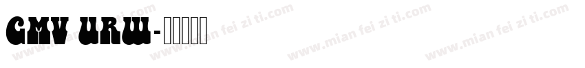 GMV URW字体转换